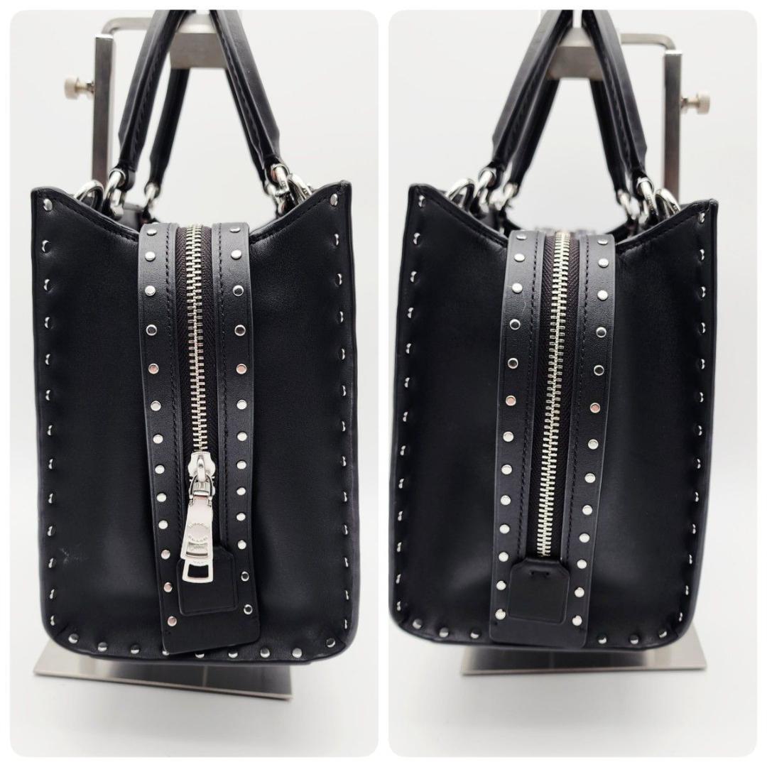 現行品 COACH コーチ ローグ バッグ 25 リベット ブラック CU052