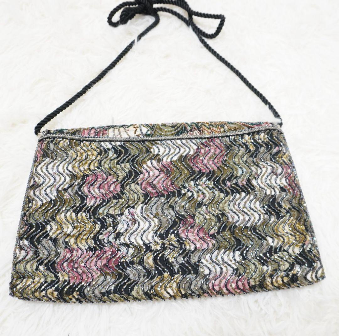 希少　LUMY　ルミーはしもと　ビーズバッグ　ショルダーバッグ　皇室御用達