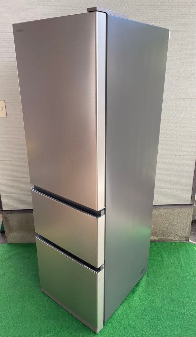 522美品✨ 日立 おしゃれシャンパンスリム3ドア冷蔵庫 右開き 自動製氷機能付