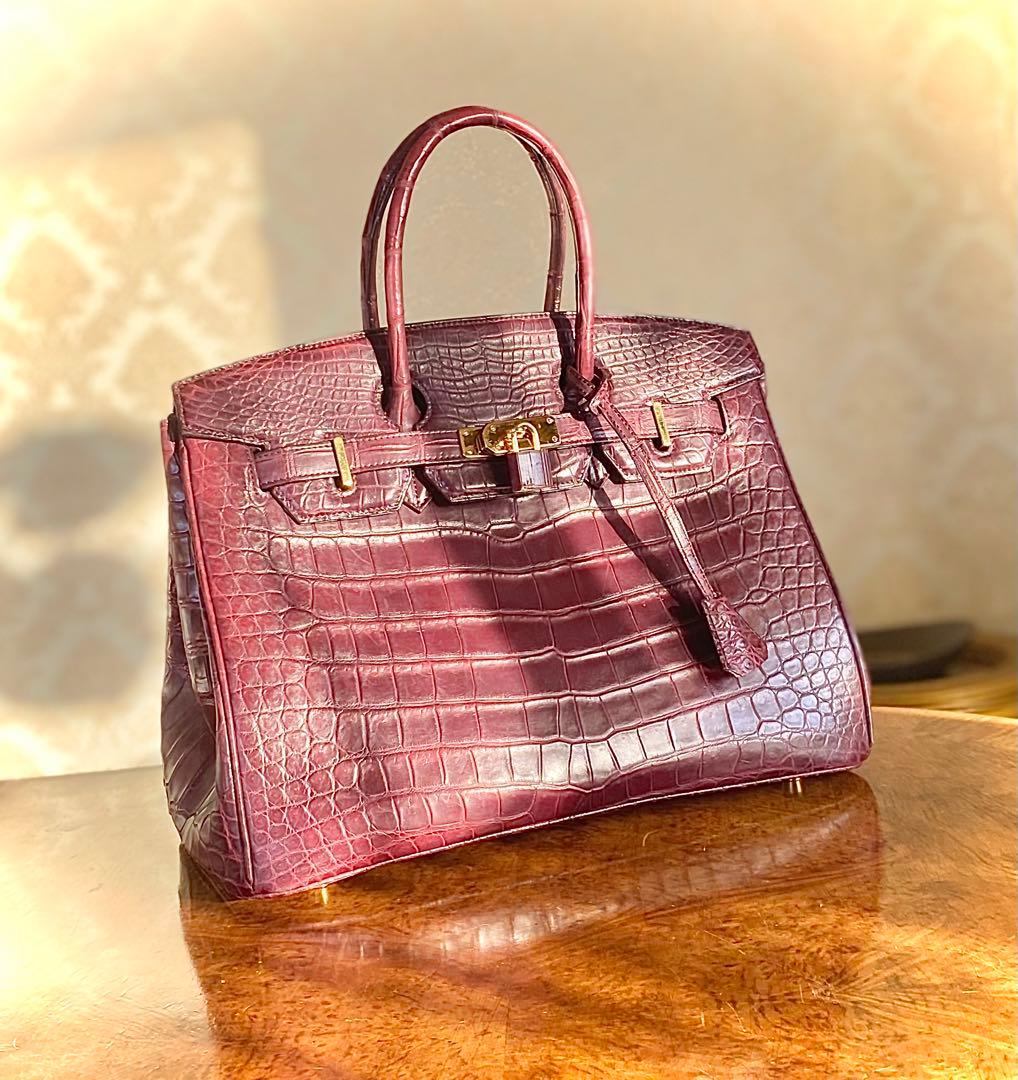 【訳あり•得】2点セット クロコダイルバッグ × バイカラー