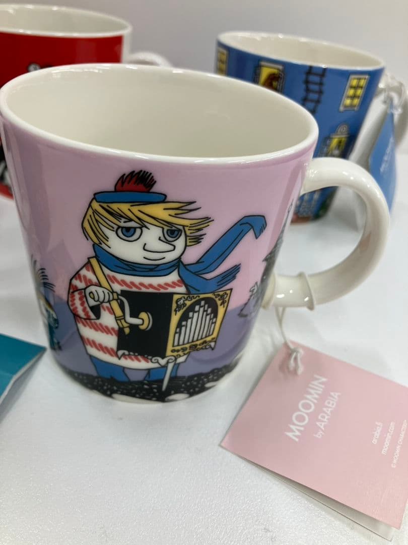 【アラビア　ムーミン】マグカップ５点セット