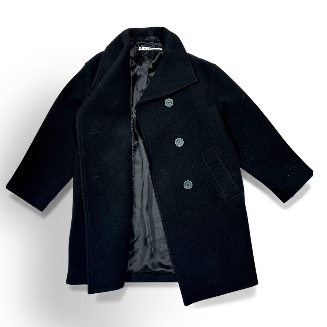 Acne Studios ウールコート ブラック オーバーサイズ