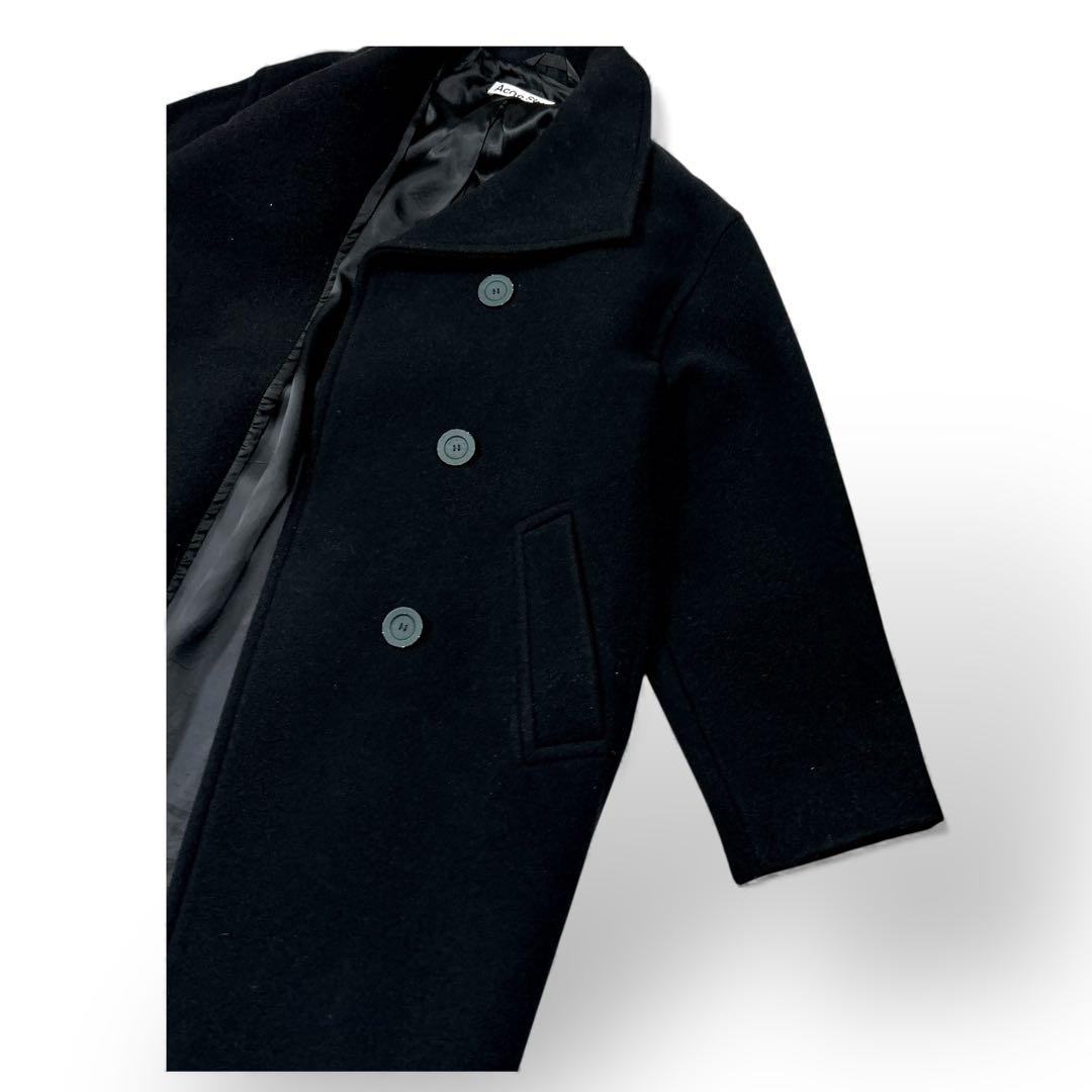 Acne Studios ウールコート ブラック オーバーサイズ