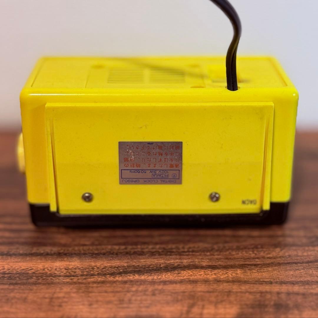 【メンテ済み・動作正常】SEIKOパタパタ時計 DP690T 黄色