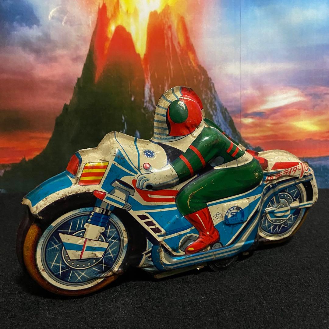 仮面ライダーV3 ブリキ　ハリケーン号　タカトク　昭和特撮ヒーロー　フィギュア