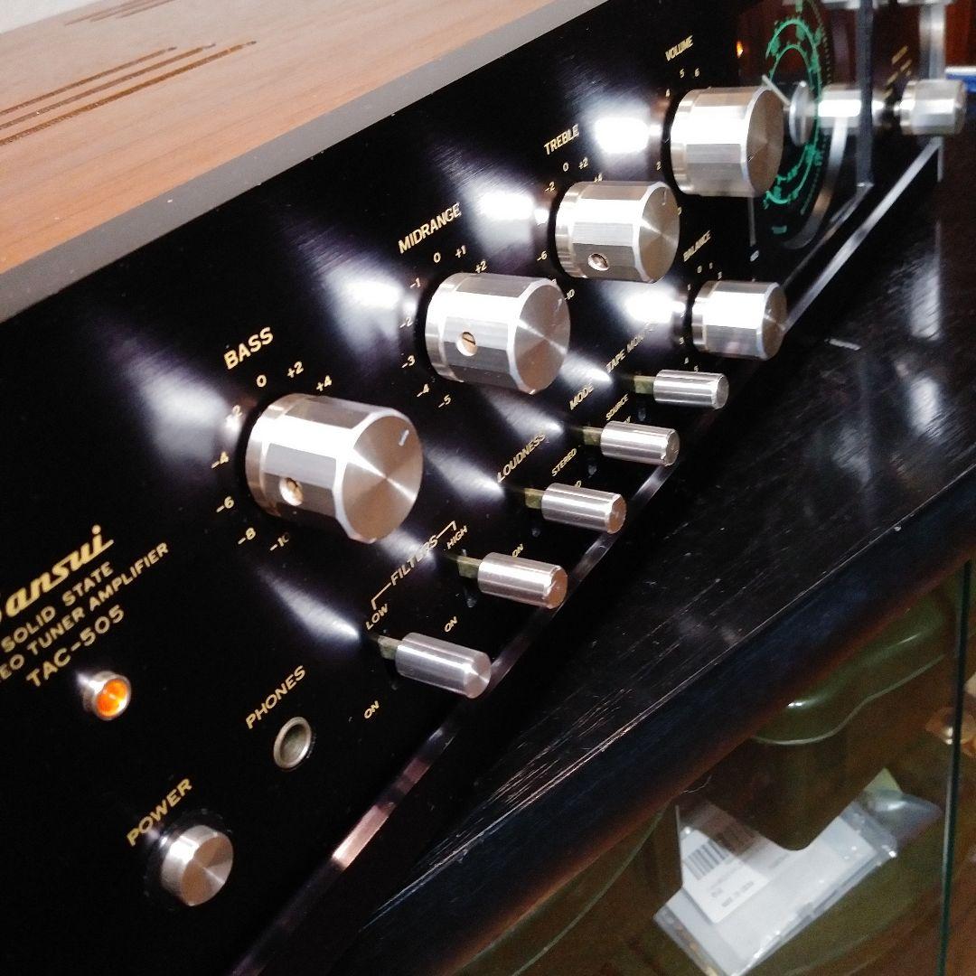 「動作品」SANSUI TAC-505 ステレオ　レシーバーアンプ チューナー