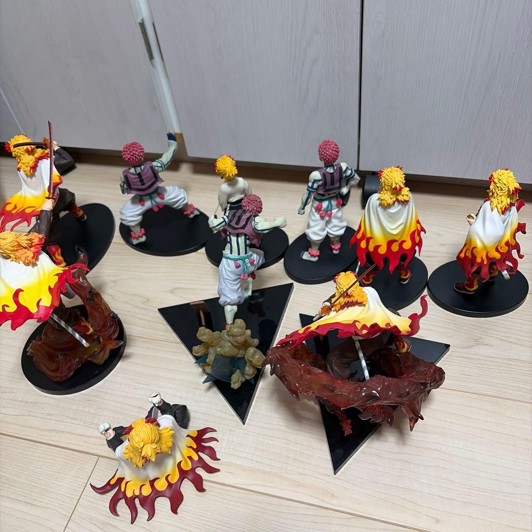 鬼滅の刃　煉獄杏寿郎 猗窩座 一番くじ　絆ノ装　フィギュア　セット