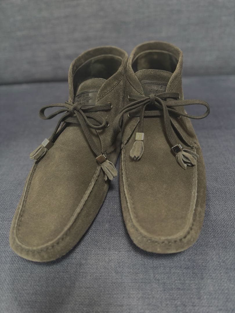 【よしひろ】ルイヴィトン　メンズ　ブルーグレースエード サイズ8.5