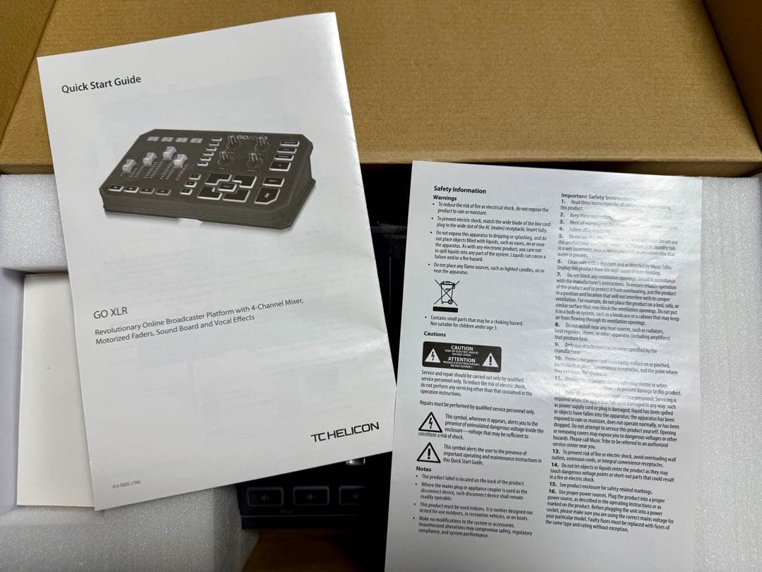 TC HELICON GOXLR オーディオミキサー　配信　ミキサー