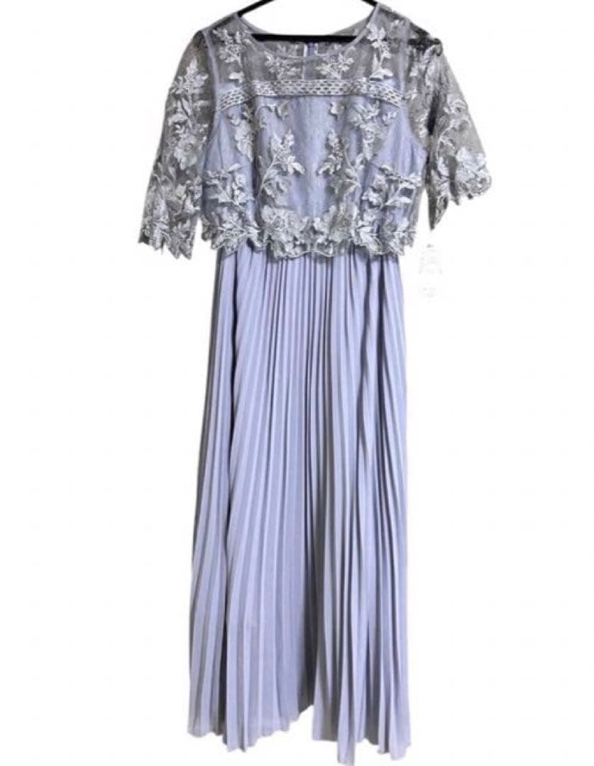 ♡新品タグ付き♡【kana カナ】フラワー刺繍 プリーツ パーティードレス