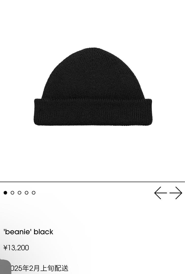 帽子 the highlights beanie black