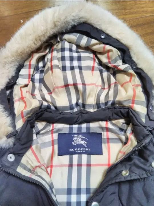 値下げ！バーバリー★ノバチェック✕黒　コート90日本製