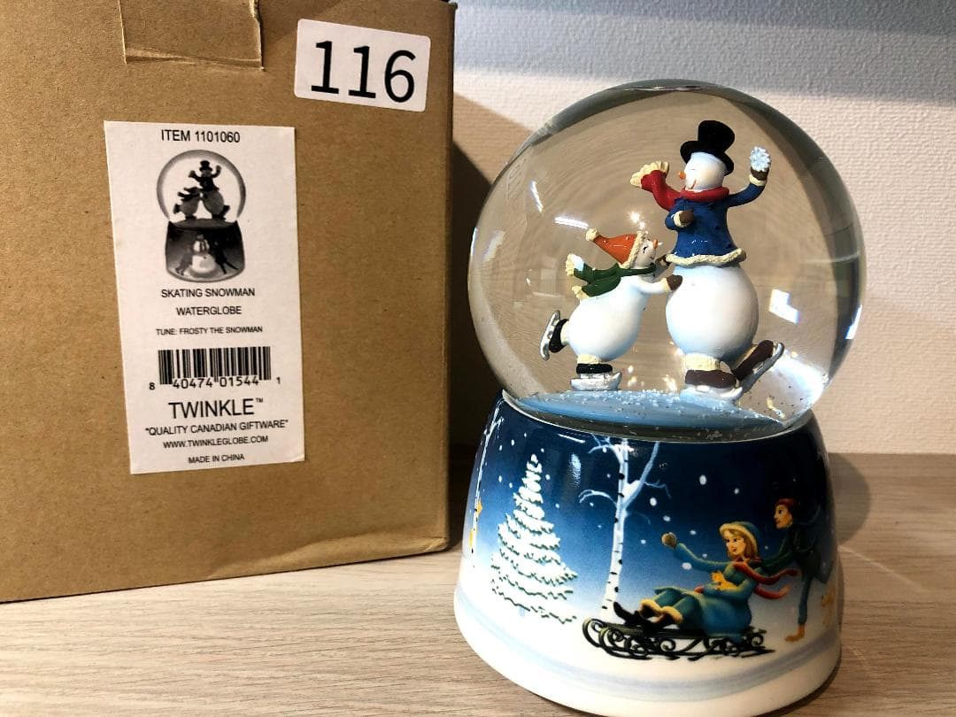 スノードーム│twinkle社製│スノーマンと踊ろう（廃盤レア）│116
