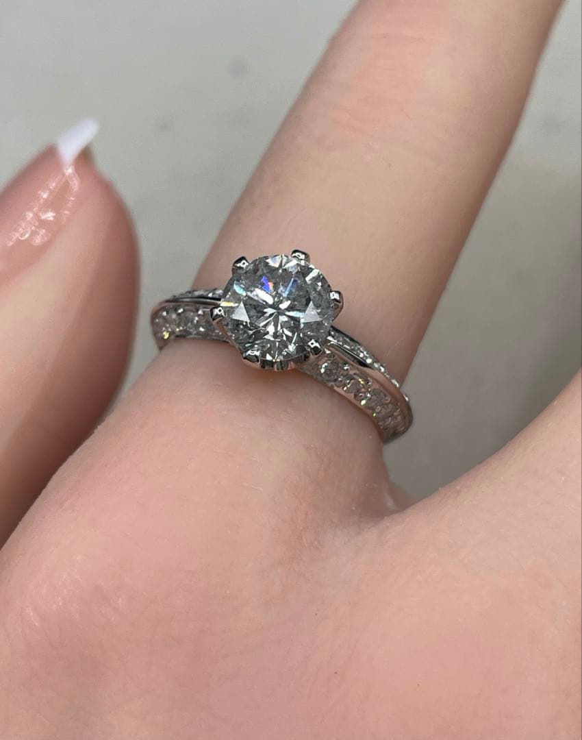 専用JL221★最高級 ダイヤモンド1.841ct プラチナ リング 鑑別付