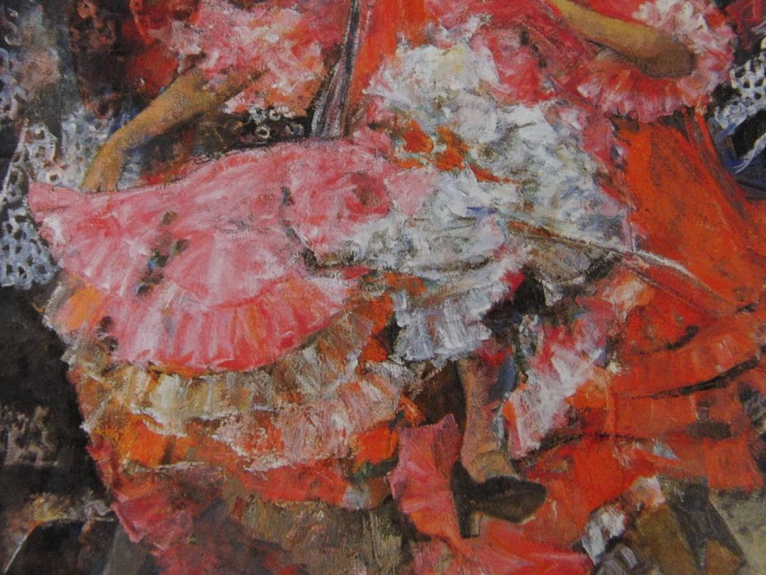 鬼頭恭子、【サパテアード】、希少な額装用画集より、新品額装付、状態良好