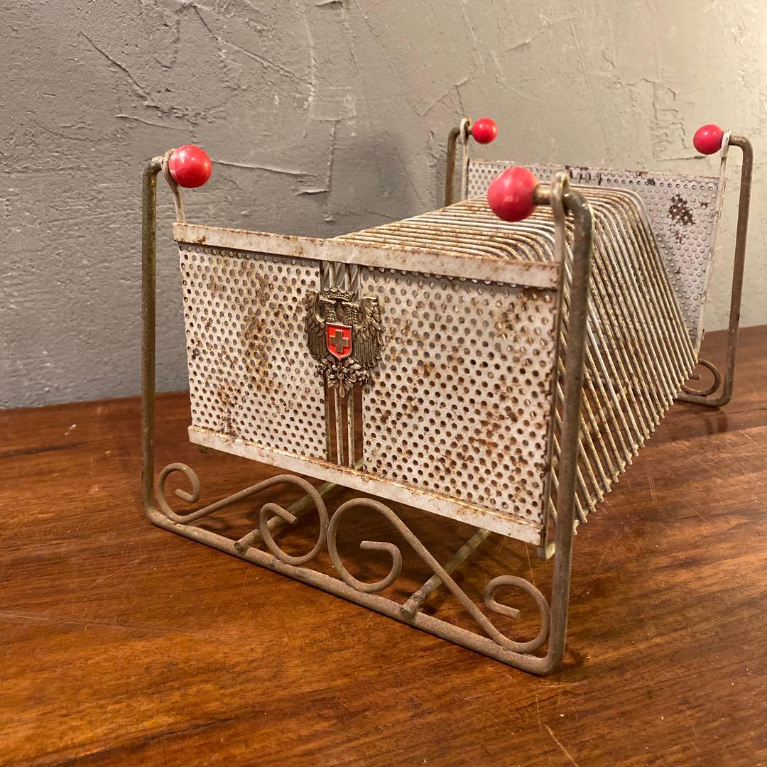 ヴィンテージ PARROT シングルレコードラック インテリア インダストリアル