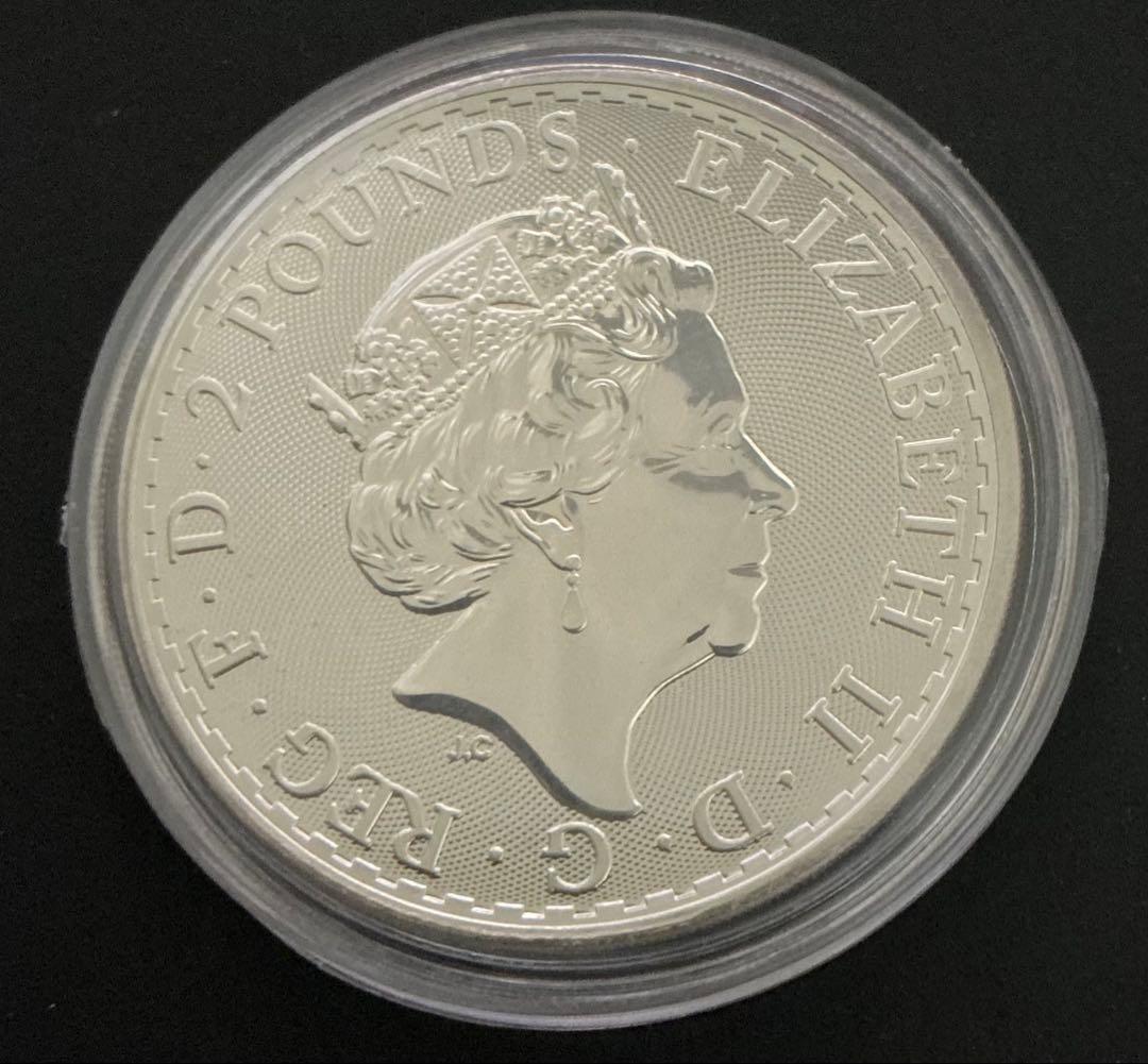 2020年 イギリス ブリタニア銀貨 1オンス 純銀 本物保証 カプセル