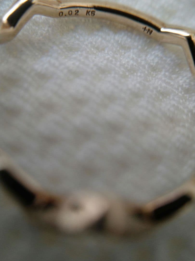 【完売 】ノジェス ダイヤモンド 9号 K5 ゴールド ポケットリング アガット