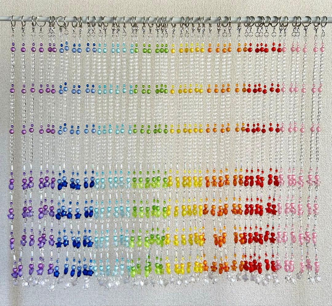 Tamaのれん　ビーズのれん　ビーズカーテン　星のビーズ　ビーズ