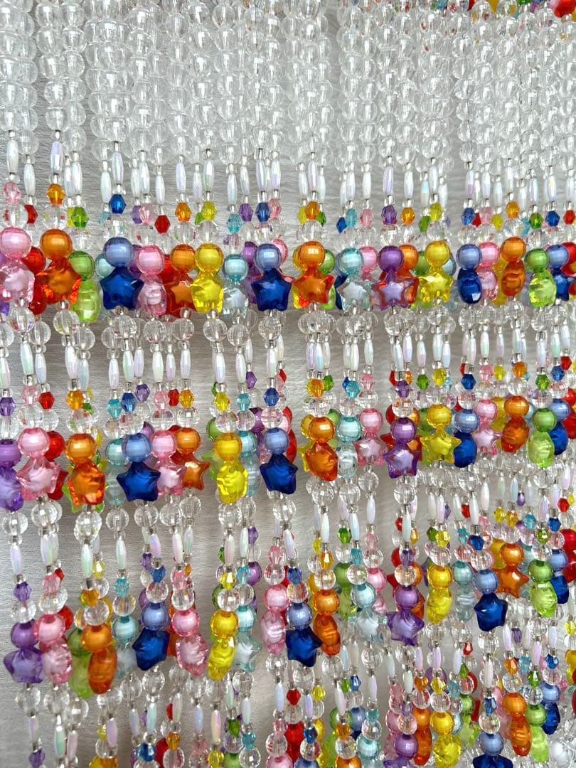 Tamaのれん　ビーズのれん　ビーズカーテン　星のビーズ　ビーズ