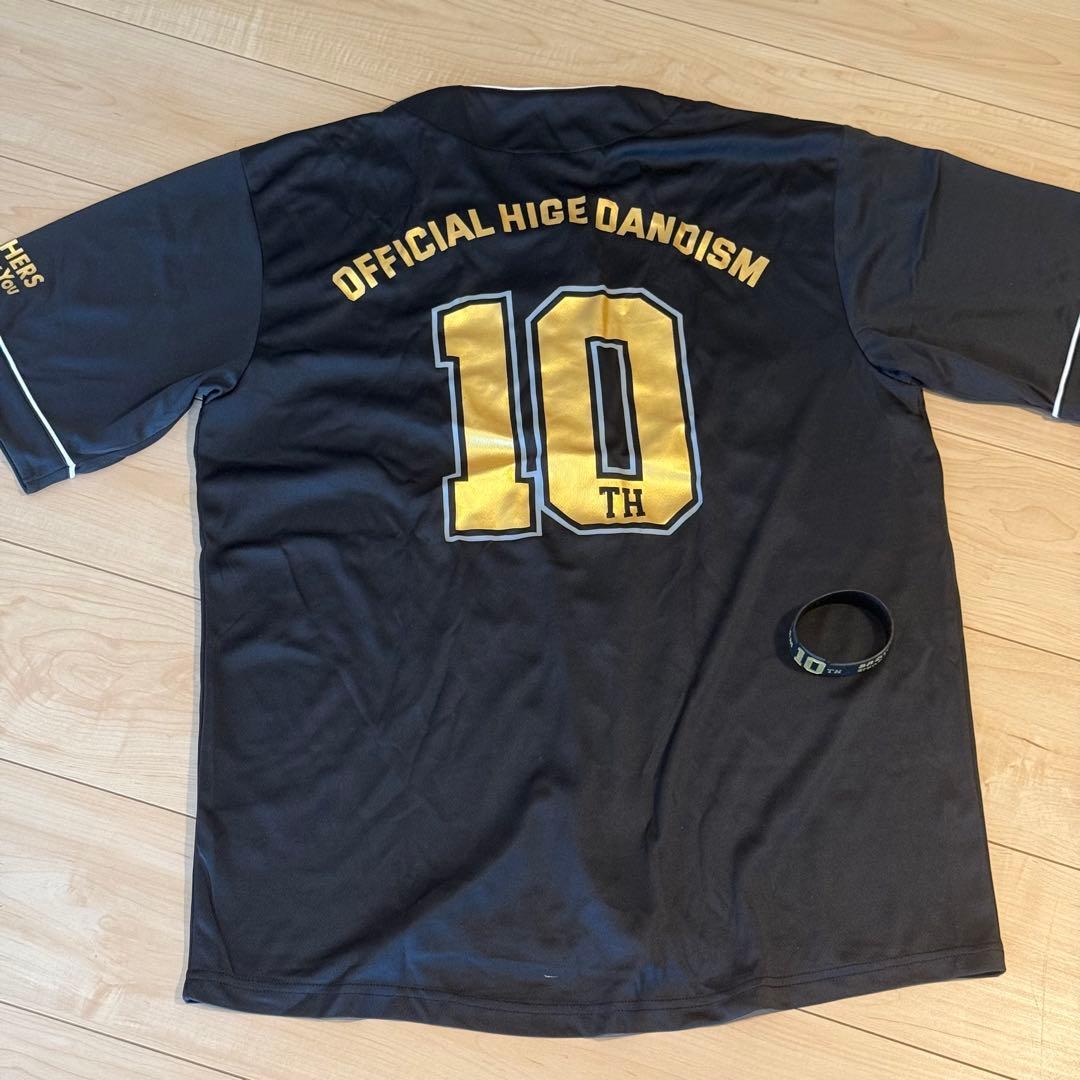 Official髭男dismヒゲダン10周年ベースボールシャツL とラバーバンド