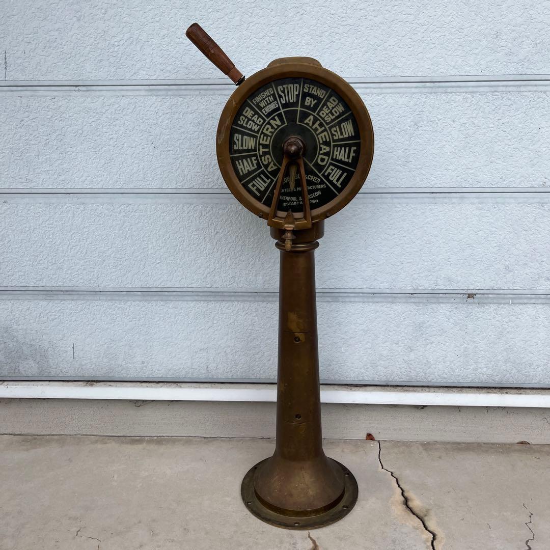 エンジンテレグラフ インテリア 船舶 貨物船アンティーク