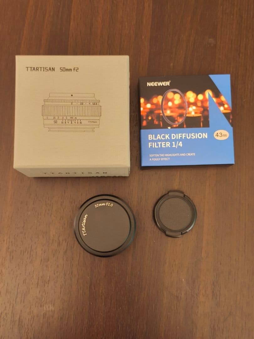TTArtisan 50mm F2 Eマウント用 (ミストフィルター付き)