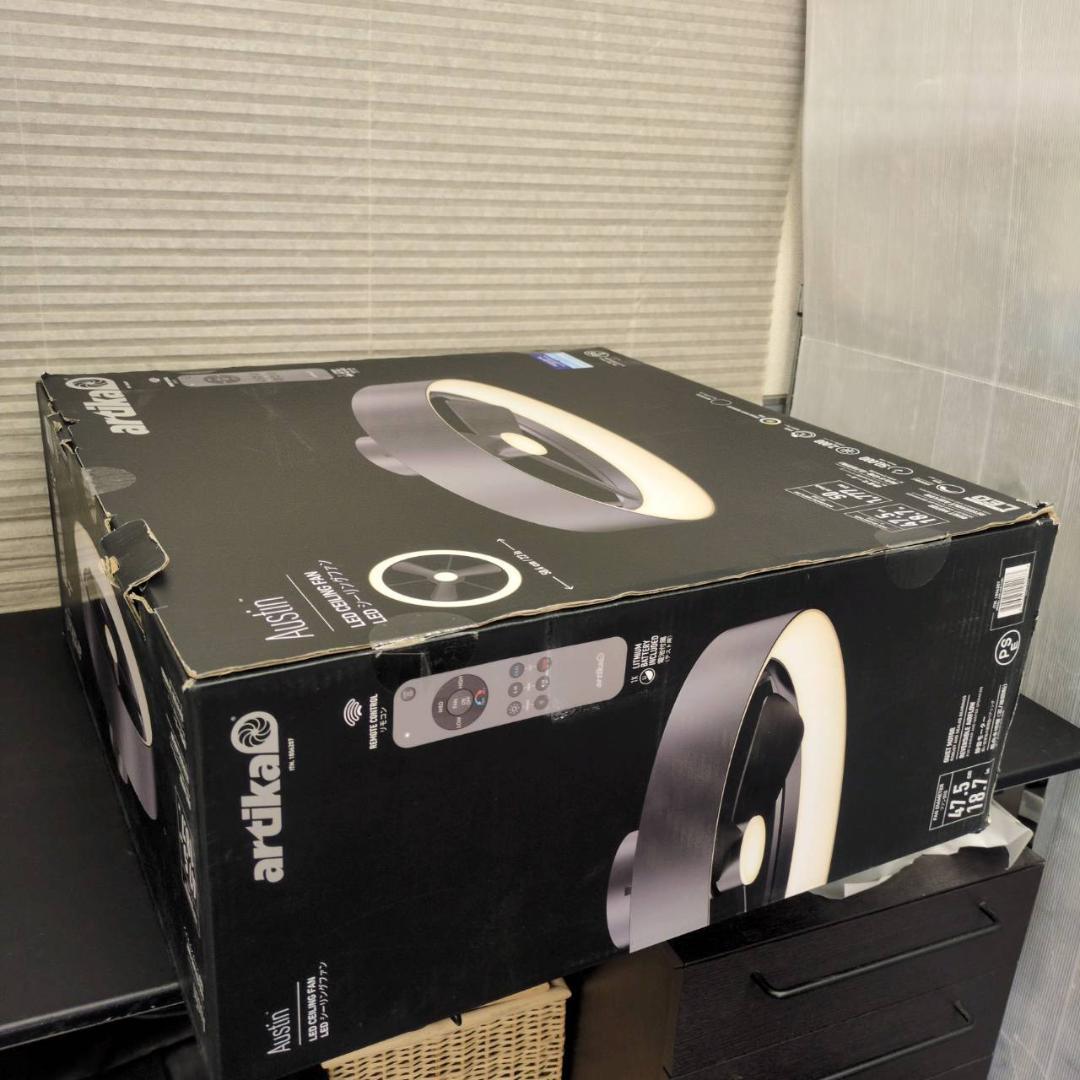 ☆ジャンク品扱い　ARTIKA　LEDシーリングファン　FAN-AUR-C4BL