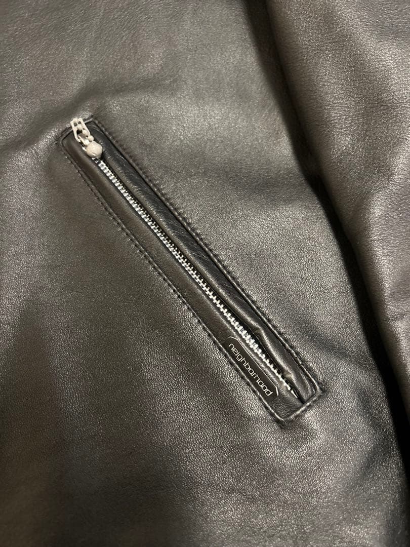【美品】NEIGHBORHOOD ライダース　M 牛革