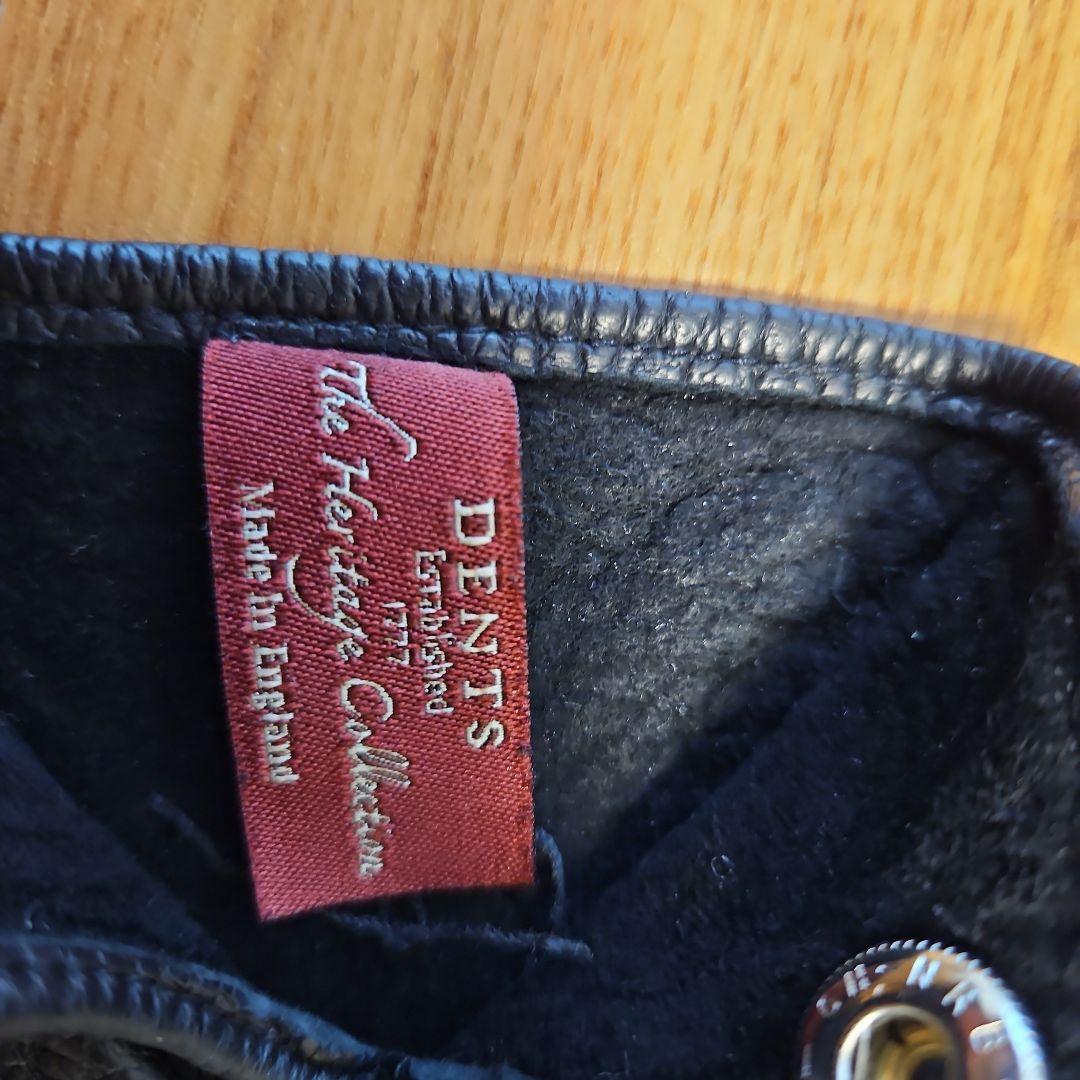 【新品に近い！】デンツの定番！1番人気の裏地なしペッカリーグローブ黒S7