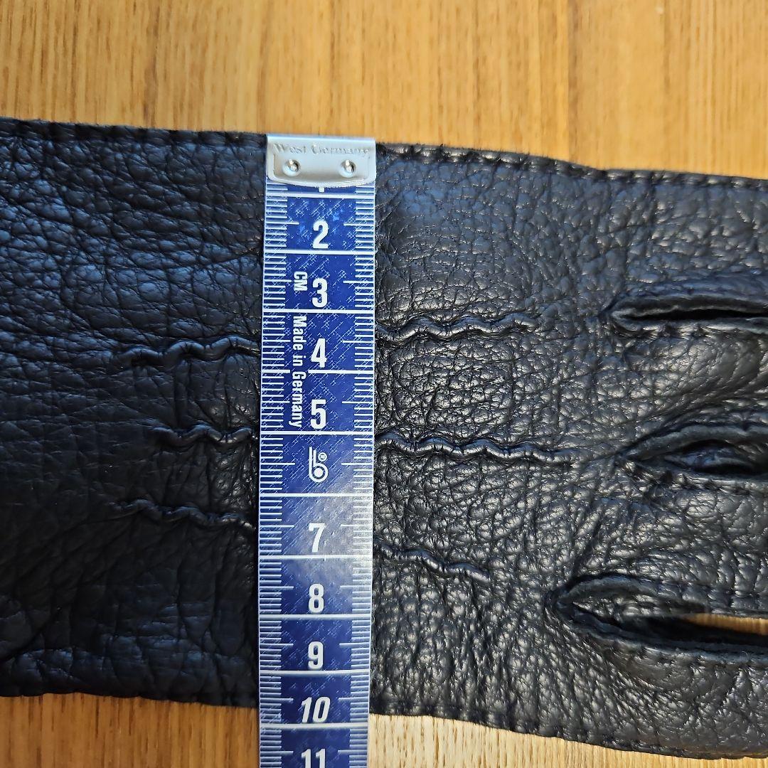 【新品に近い！】デンツの定番！1番人気の裏地なしペッカリーグローブ黒S7