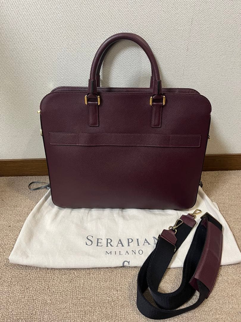 未使用 セラピアン レザービジネスバッグ ブリーフケース