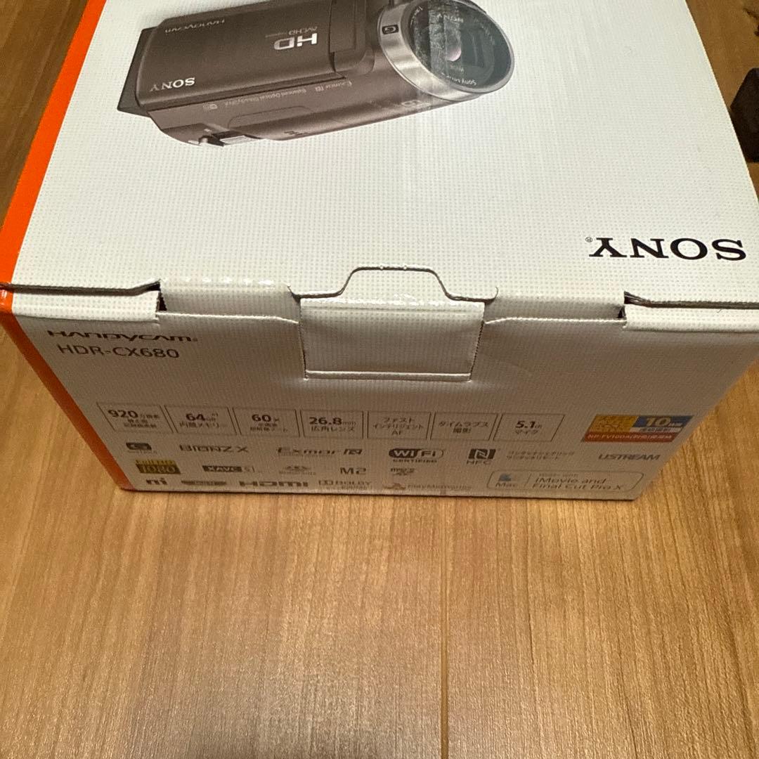 【美品】SONY ビデオカメラ HDR-CX680 ホワイト　ケース付き