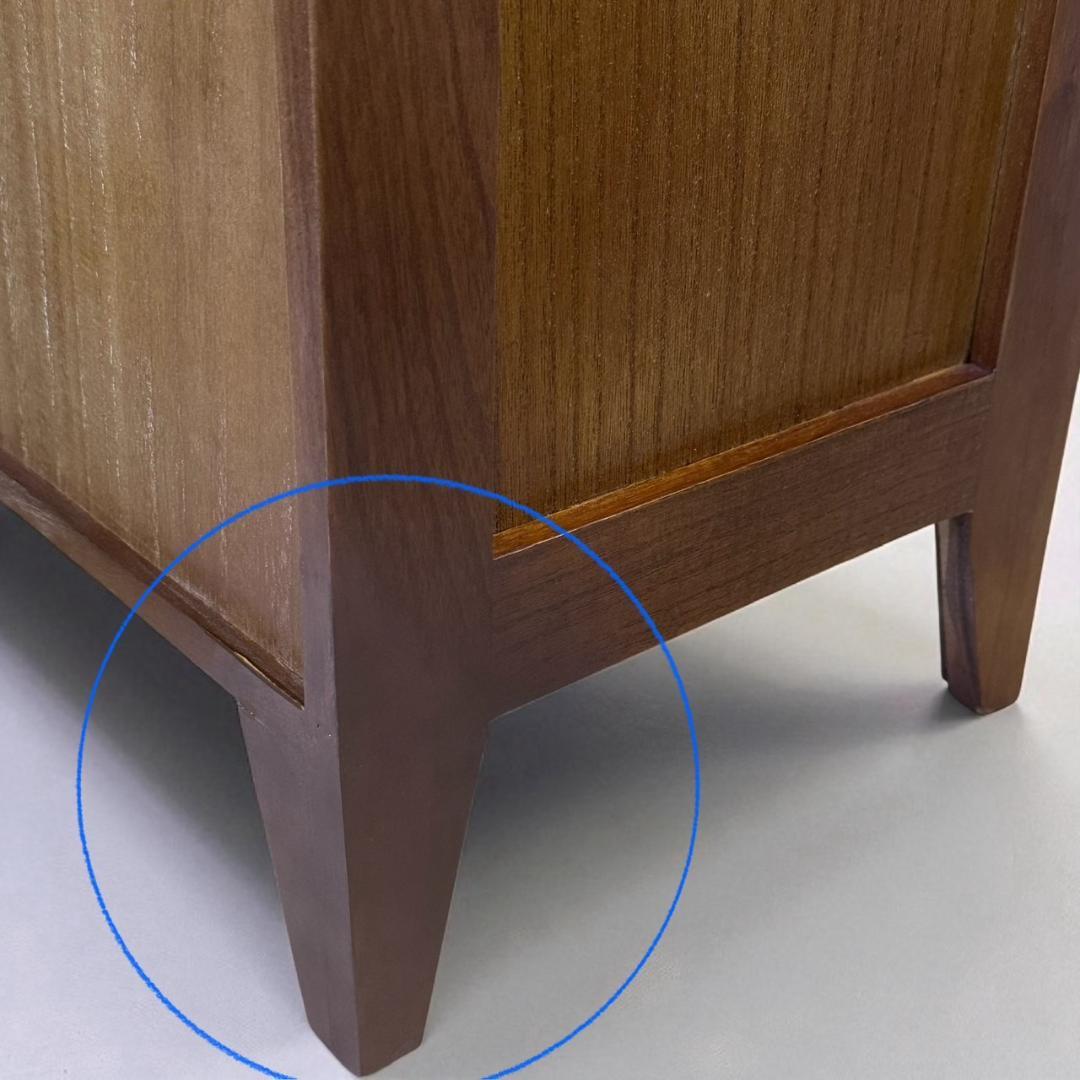 アンティーク調　擦りガラス　チェスト　 キャビネット