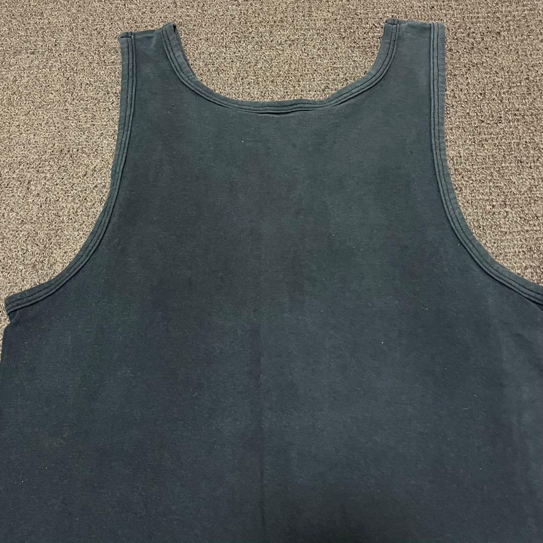 レア　80s Champion トリコタグ ブラック タンクトップ 美フェード