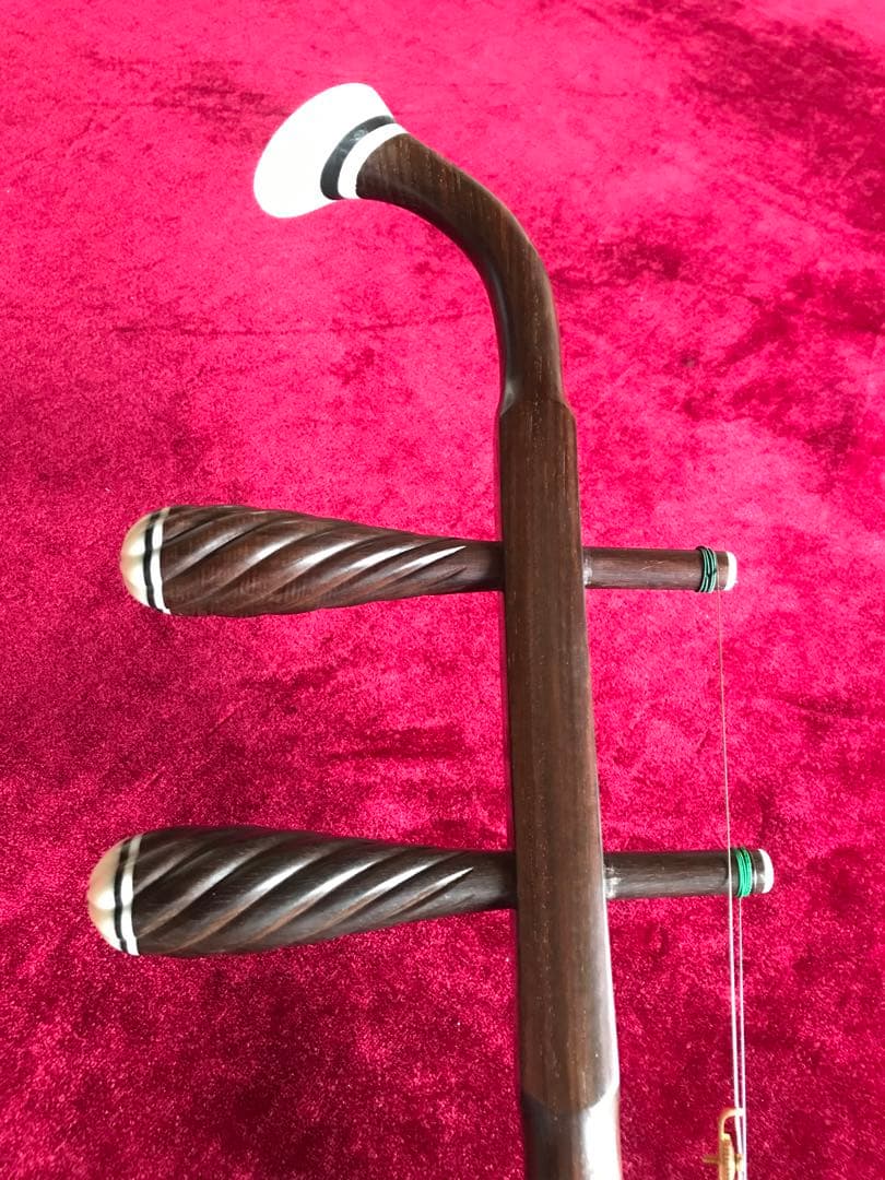 二胡★特選・明清・老紅木★錦蛇皮★古月琴坊・万其興製作★プロ級・演奏級★十年保証