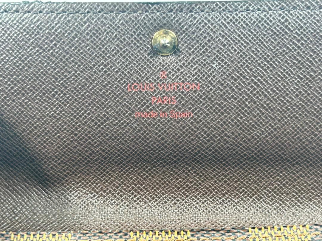 ルイヴィトン ダミエ 長財布 N61724 コバ部分補色