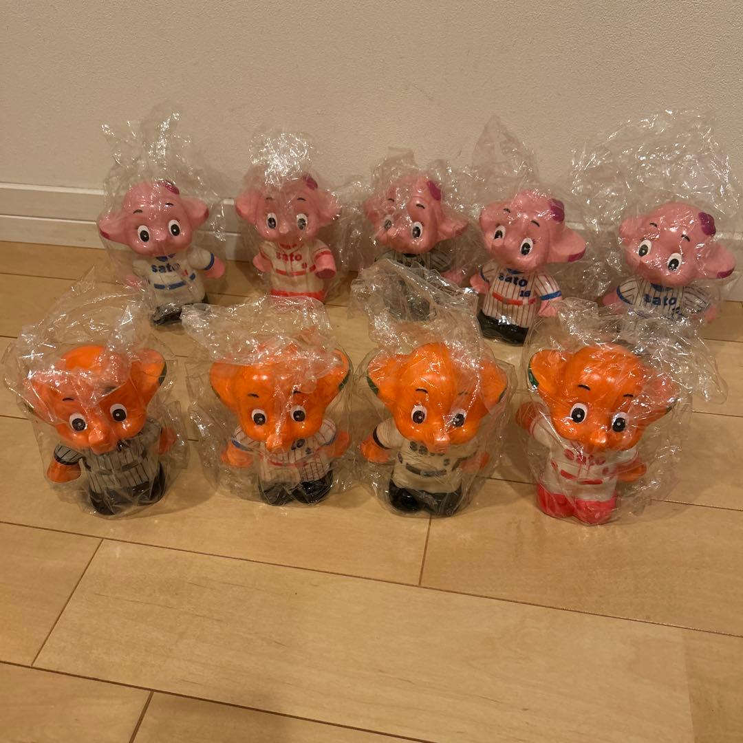 佐藤製薬　サトちゃんサトコちゃん貯金箱フィギュア　9体セット