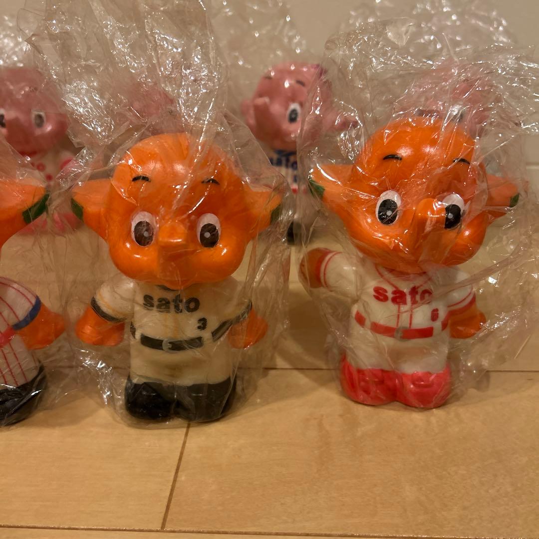 佐藤製薬　サトちゃんサトコちゃん貯金箱フィギュア　9体セット