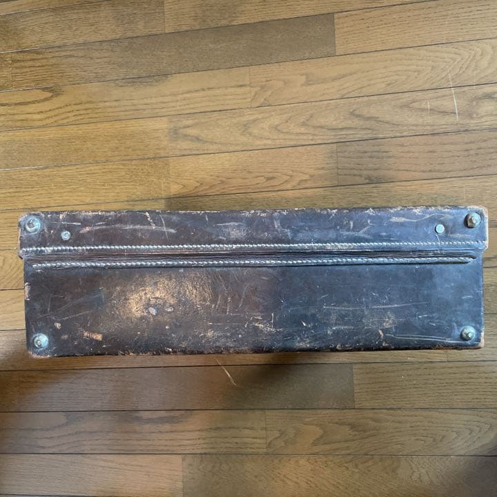 インテリア　オブジェ　鞄　カバン　アンティーク　昭和レトロ　革製旅行カバン