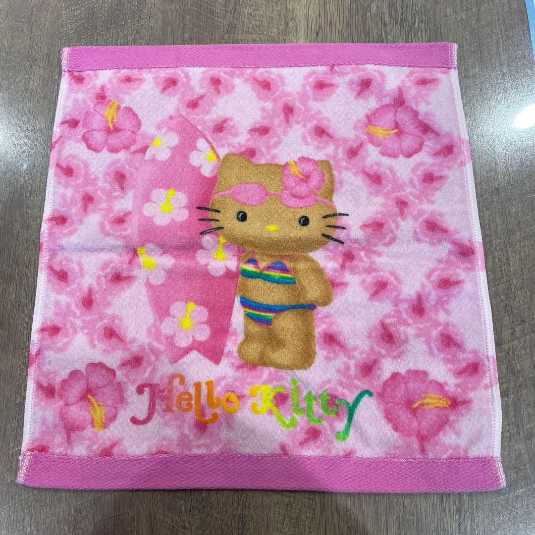 【希少 レア】ハローキティ ギャルキティ 日焼けキティ ハンドタオル