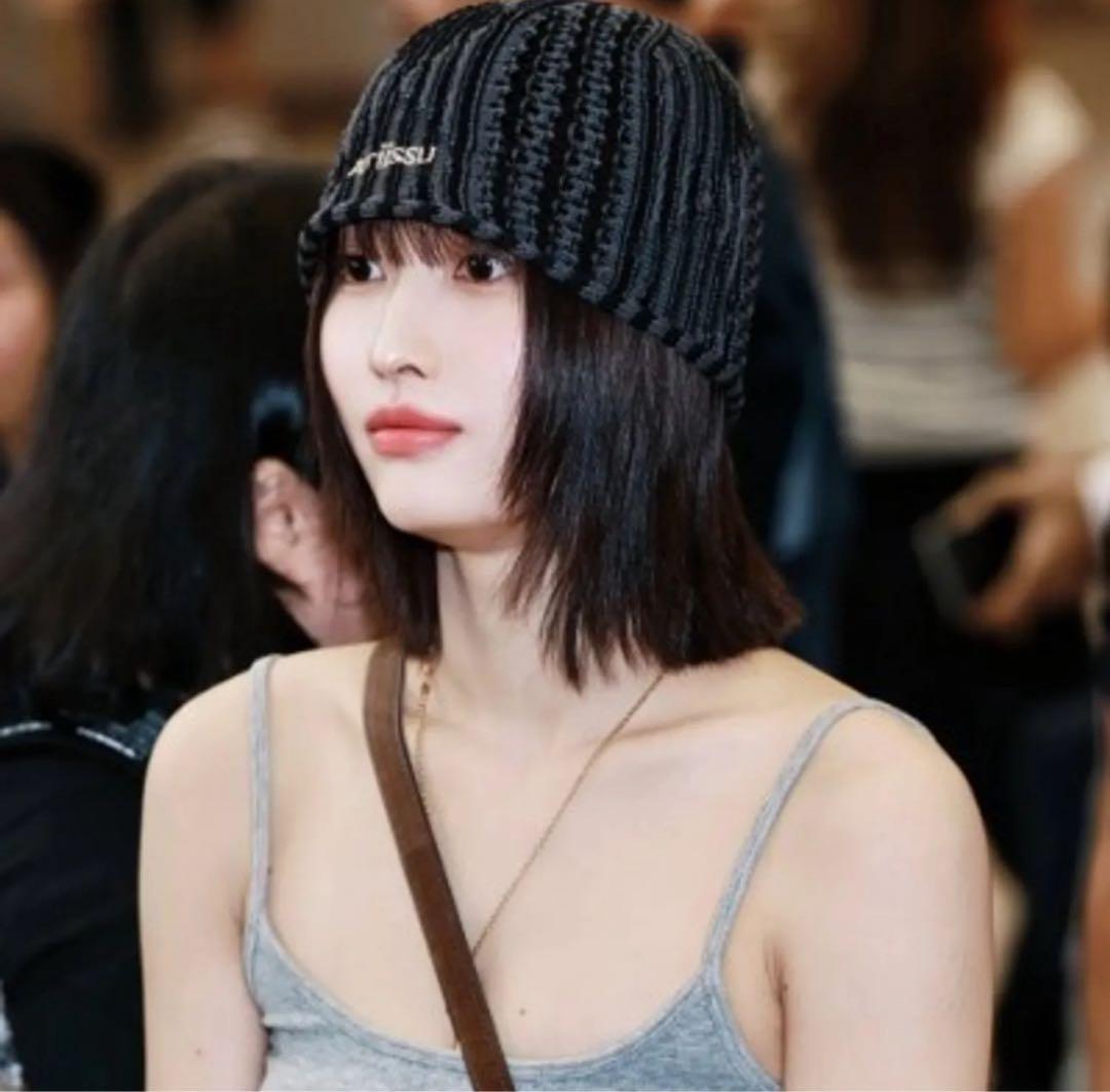 ATIÏSSU ニット帽 ブラック TWICE着用