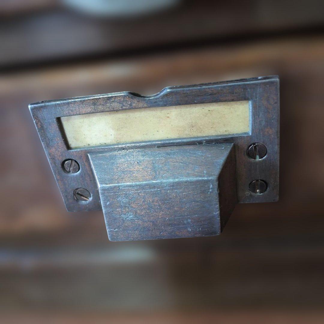 ブロカント古道具木製引き出し式収納 5段