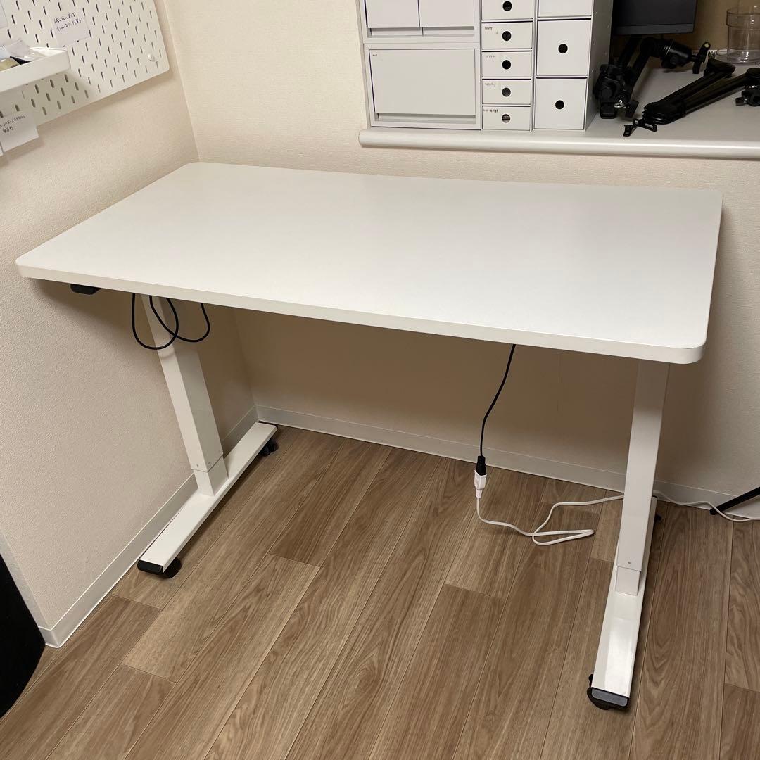 【手渡し】FLEXISPOT EG1 電動昇降デスク ホワイト