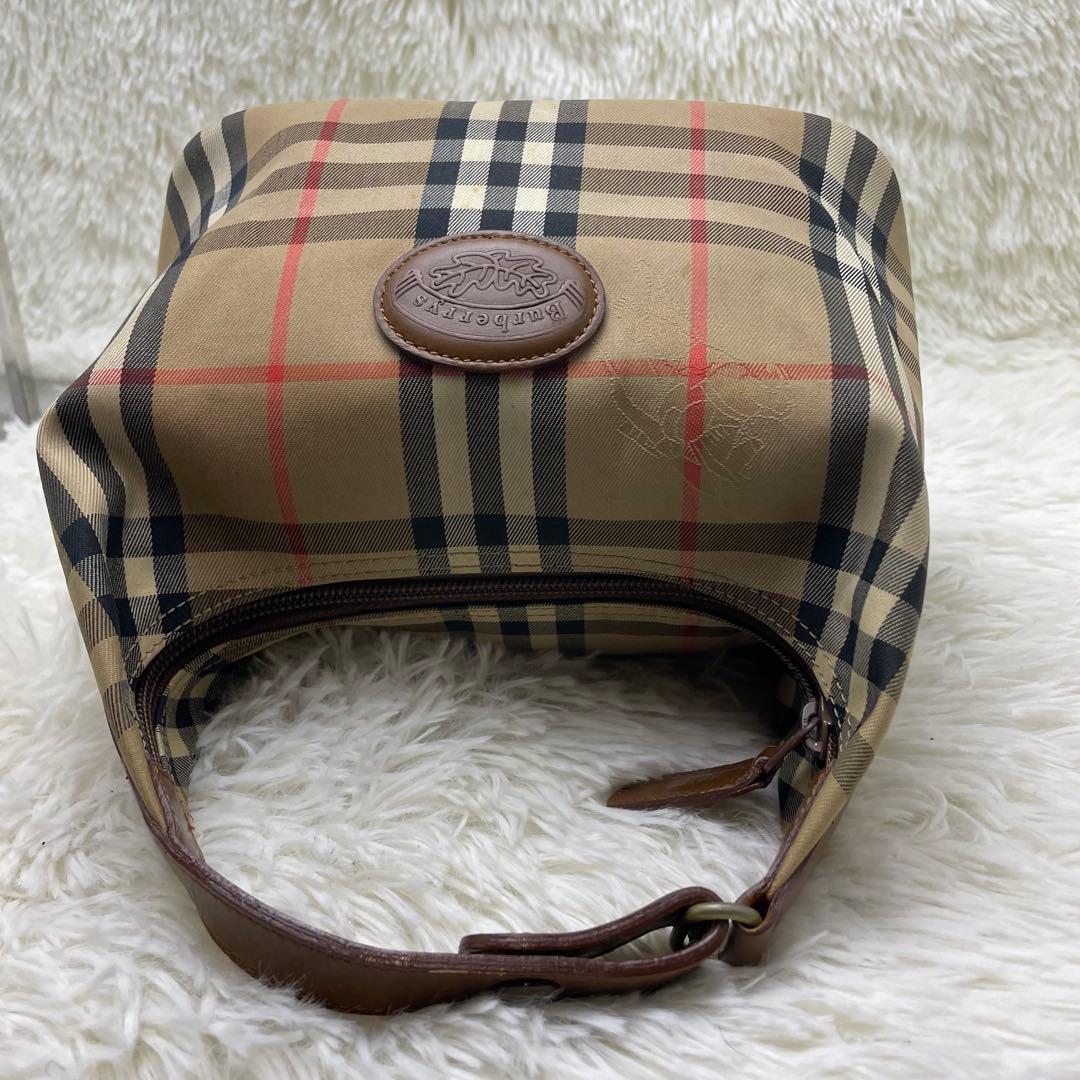 バーバリー ハンドバッグ ノバチェック シャドーホース キャンバス　トートバッグ