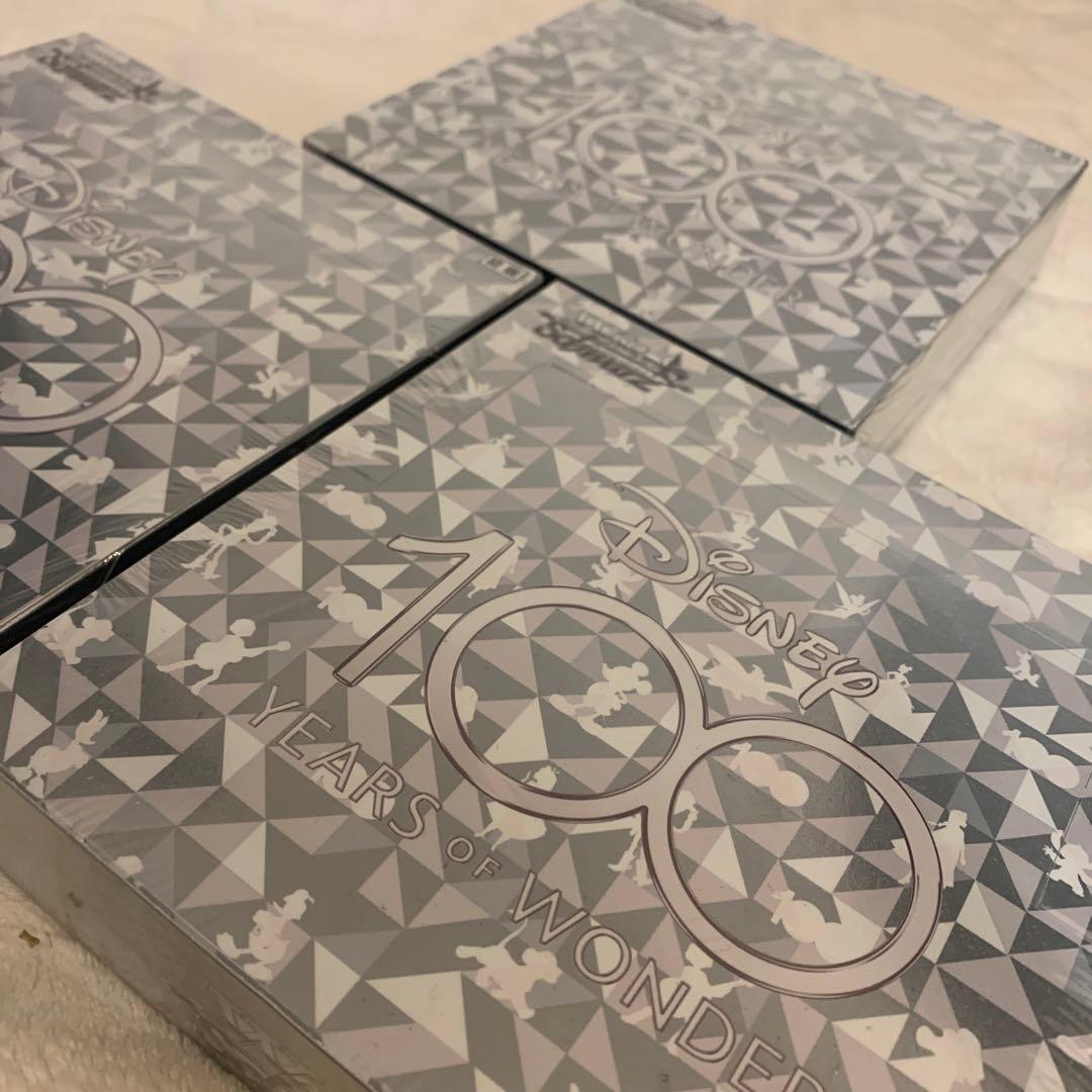 ヴァイスシュヴァルツ ディズニー100 未開封シュリンク付き 3BOX 初版
