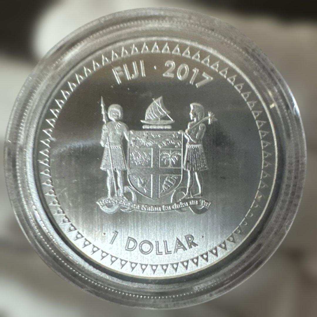 2017年 フィジー 葛飾北斎 「富嶽三十六景 神奈川沖浪裏」 純銀 1オンス