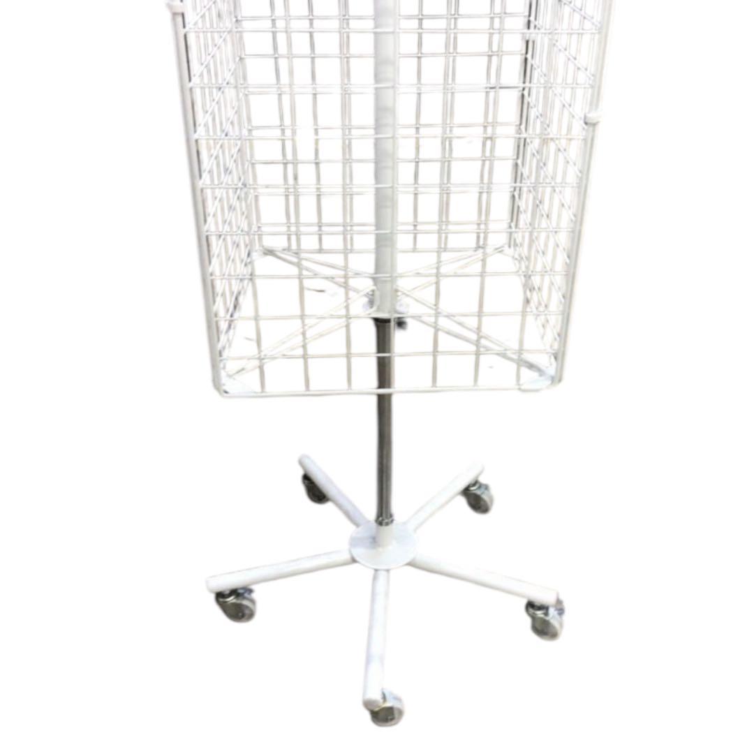 （美品）4面回転ネット什器スリム ロングタイプ