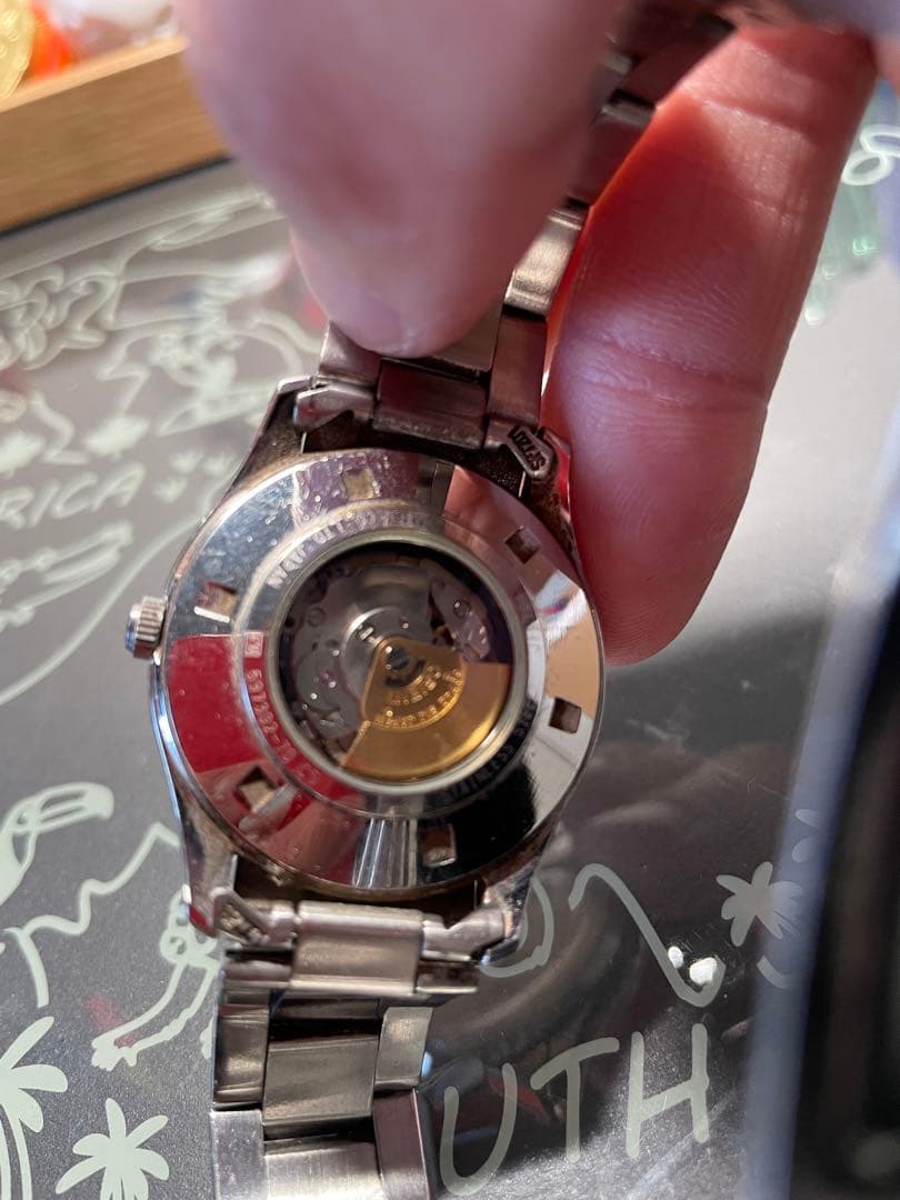 【稼働品】オリエントスター 自動巻き腕時計 シルバー