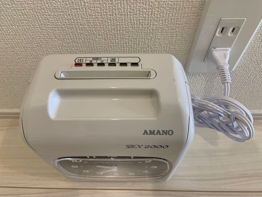 動作確認済BX-2000(J) アマノ タイムレコーダー AMANO 勤怠管理